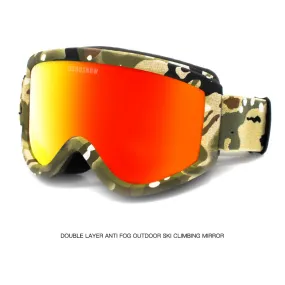 Adult Ski Goggles Double Anti-Fog Cocaine Myopia Glasses