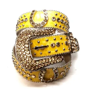 b.b. Simon "Yellow Horseshoe" Crystal Belt