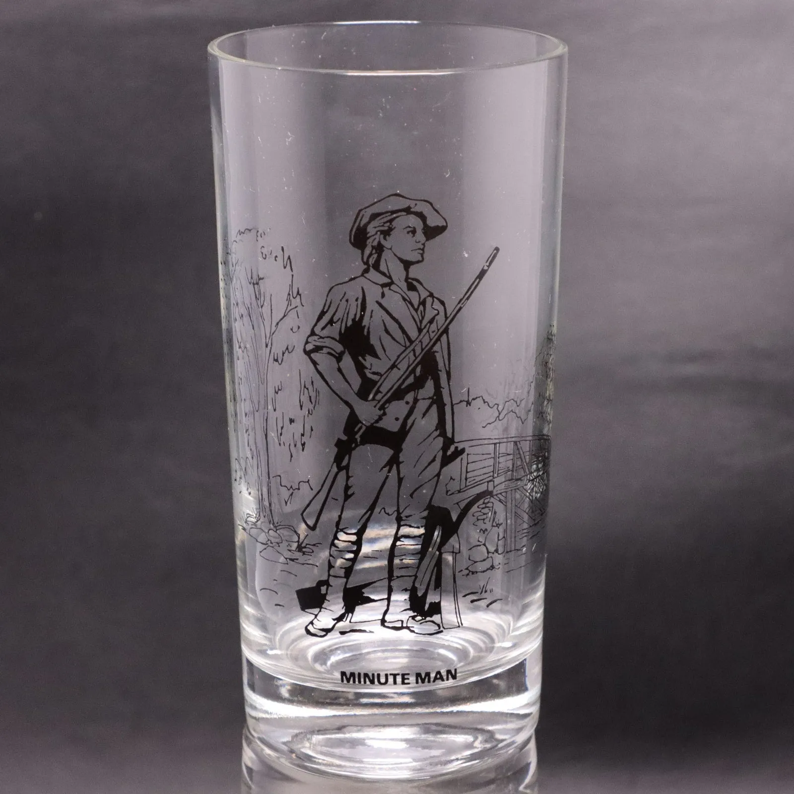 Bicentennial 6pc Set Revolutionary War Tumbler Glasses Mass Cooperative Bank