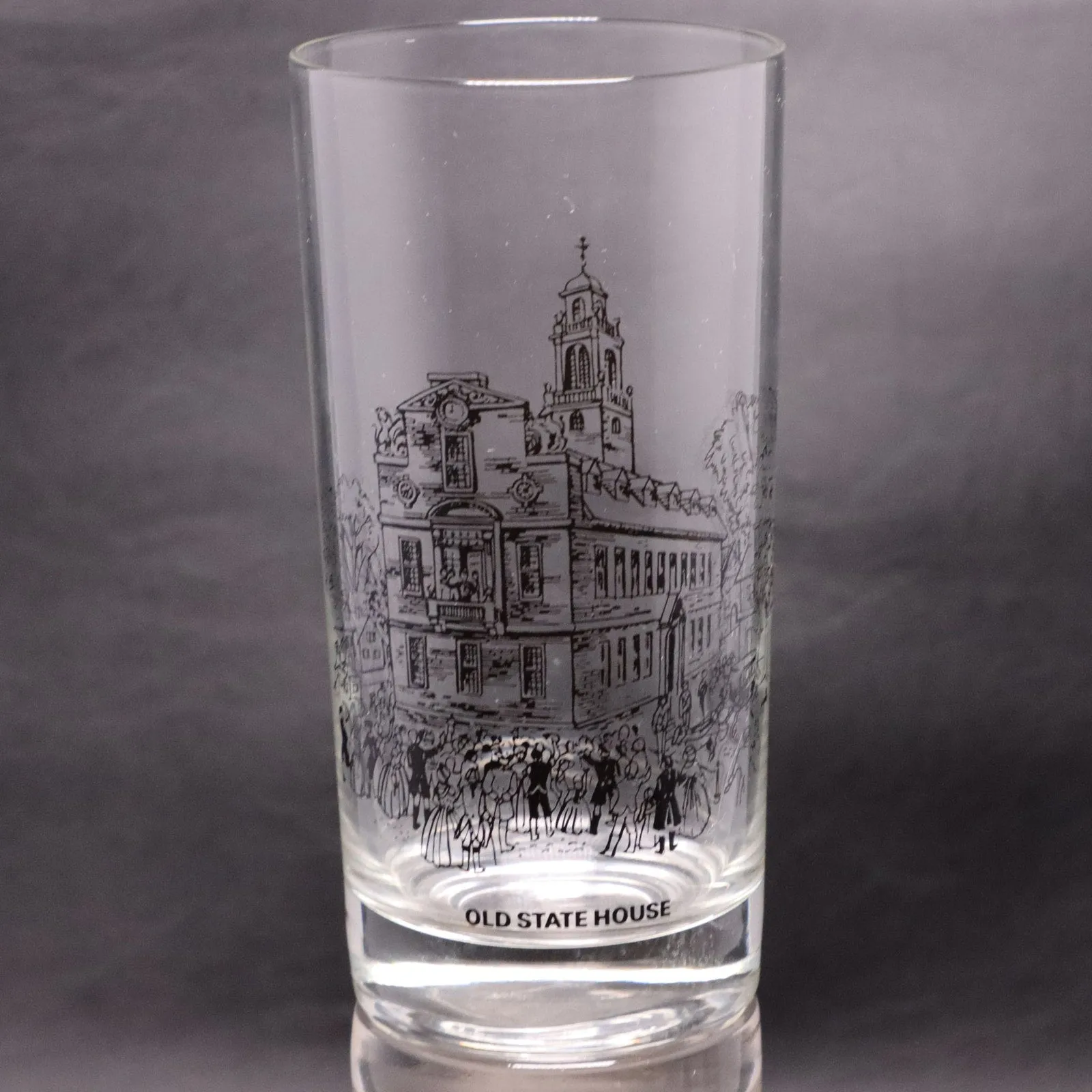Bicentennial 6pc Set Revolutionary War Tumbler Glasses Mass Cooperative Bank
