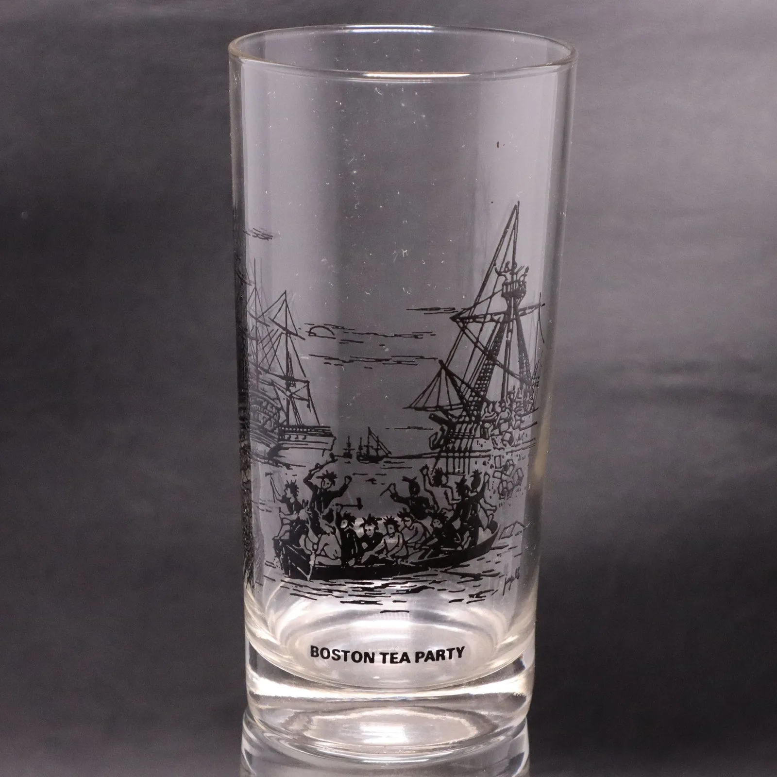 Bicentennial 6pc Set Revolutionary War Tumbler Glasses Mass Cooperative Bank