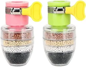 (Buy 1 Get 1 free) Multi-Layer Activated Carbon Water Faucet Filter (Assorted Color)