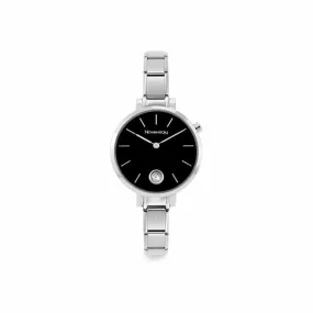 Composable Round Ladies Watch - Black/Silver - 076033/012