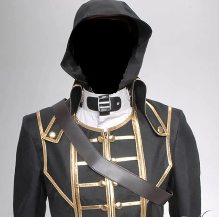 Dishonored Corvo Attano Costume Coat Vest Shirt Pants Belts