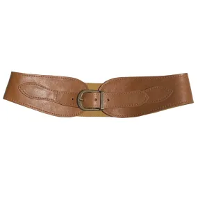 Equestrian Waist Belt - Light Saddle Brown