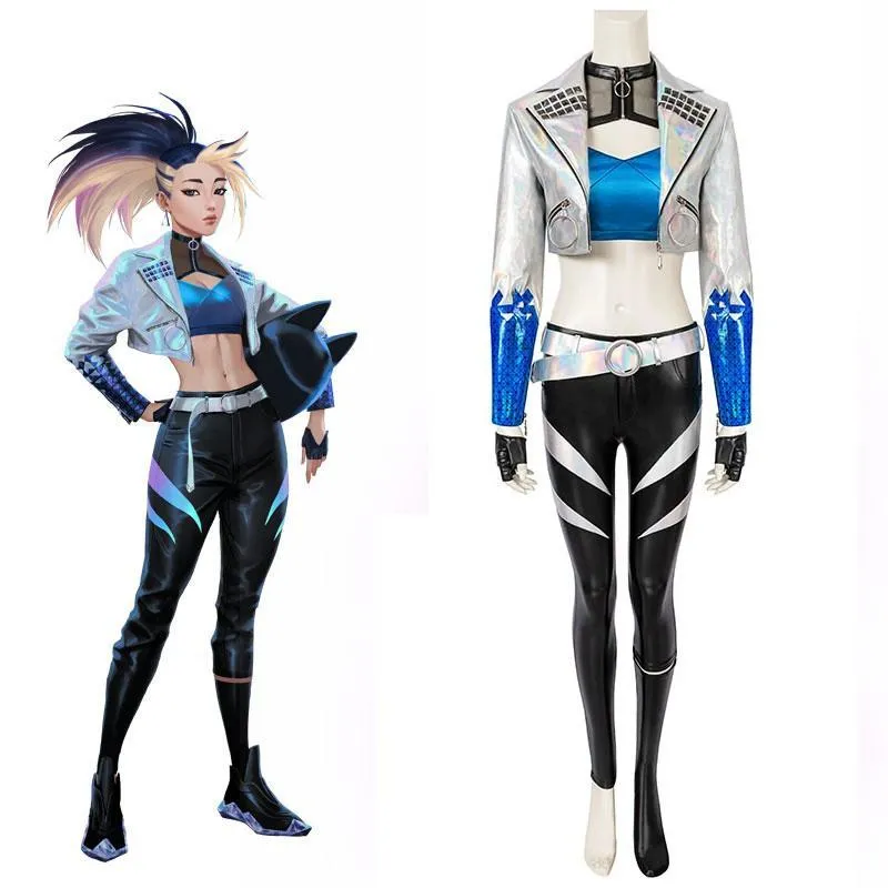 LOL KDA ALL OUT Akali Cosplay Costume
