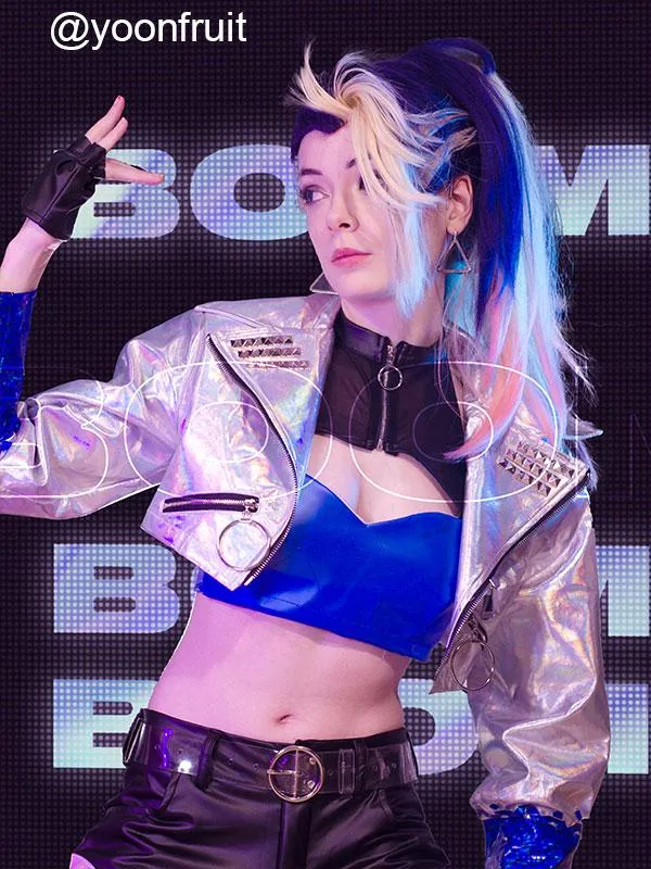 LOL KDA ALL OUT Akali Cosplay Costume