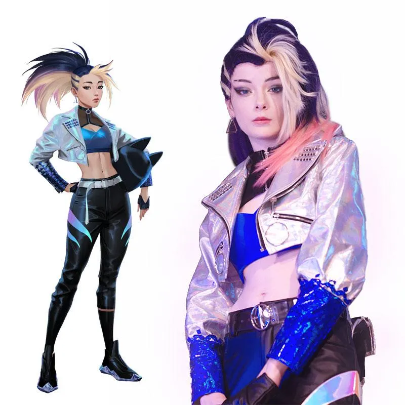 LOL KDA ALL OUT Akali Cosplay Costume
