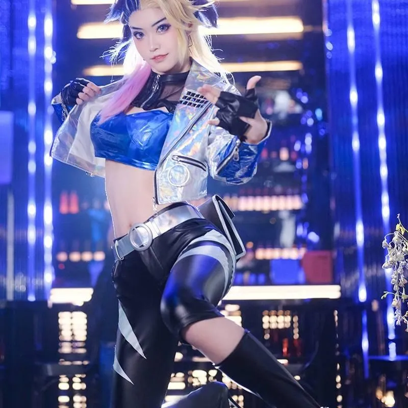 LOL KDA ALL OUT Akali Cosplay Costume