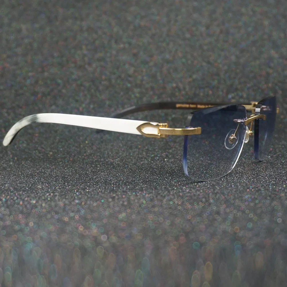 Men Photochromic Carter Sunglasses White Black Buffalo Horn Myopia Sunglasses Reading Glasses for Women Eyewear Male Sunnies