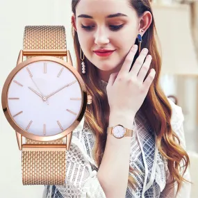 Modern Fashion Black Quartz Watches Women