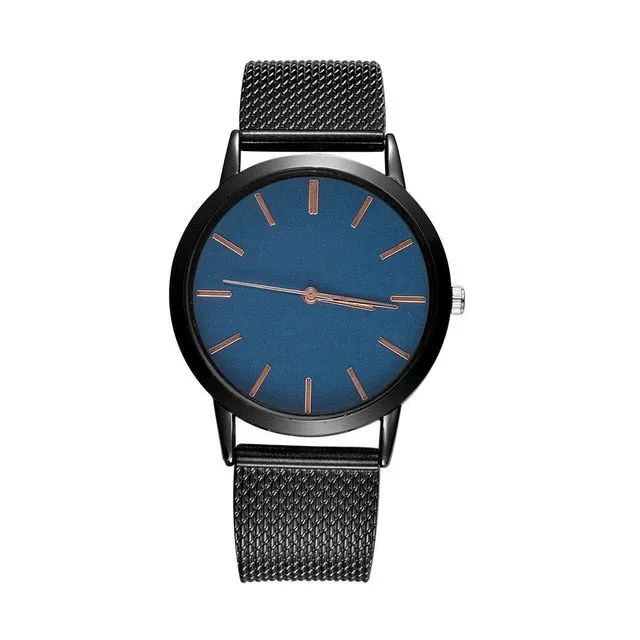 Modern Fashion Black Quartz Watches Women