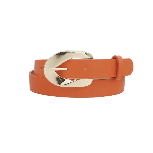 Off The Hook Thick Rounded Unsymmetrical Buckle Belt