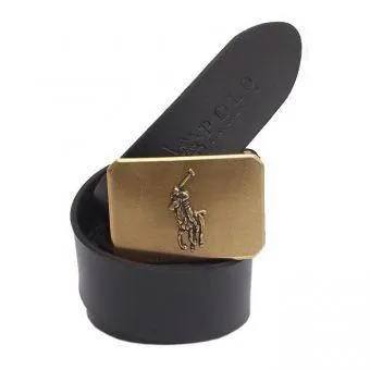 RL Leather Belt - Black