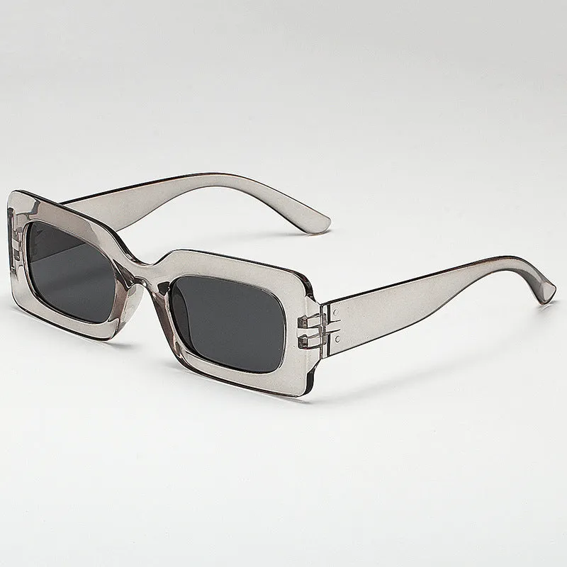 Toleet boh Sunglasses Women's High-Grade Square UV-Proof Sun-Proof Sunglasses Men's Retro Fashion Fashion