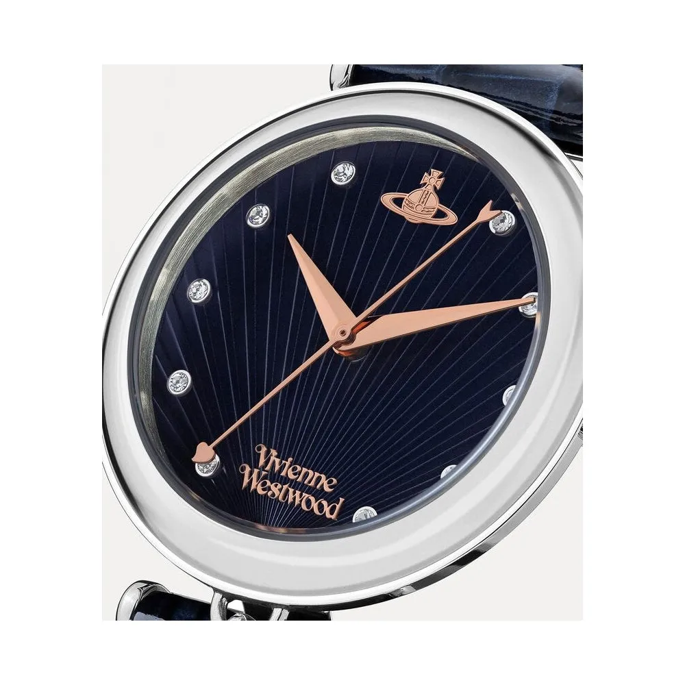 Trafalgar Ladies Watch - Blue/Silver - VV108SLDBL