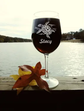 Turtle Wine Glass