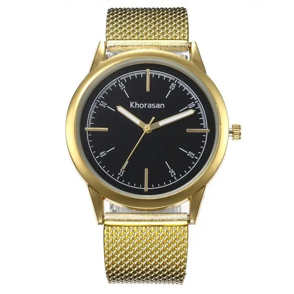 W240 Gold Mesh Band Quartz Watch