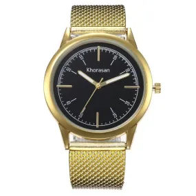 W240 Gold Mesh Band Quartz Watch